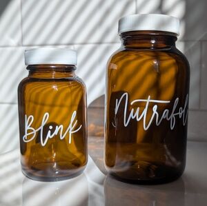 Vitamin Glass Bottles